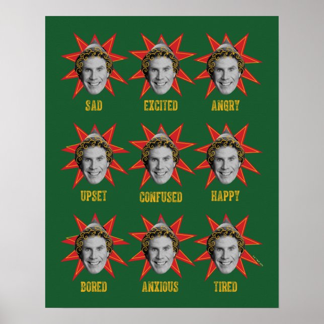 Buddy the Elf | Emotions Poster (Front)