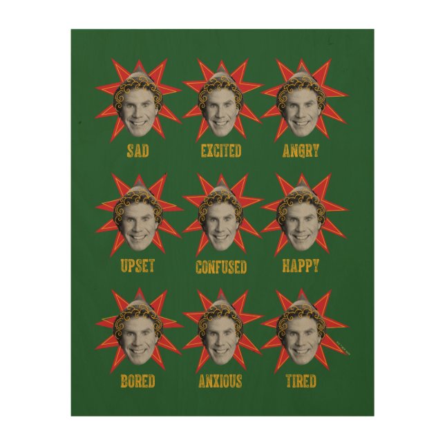 Buddy the Elf | Emotions Wood Wall Art (Front)