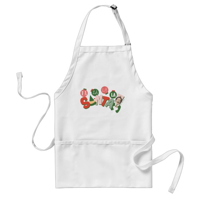 Buddy the Elf | Fa La La La Santa Adult Apron (Front)