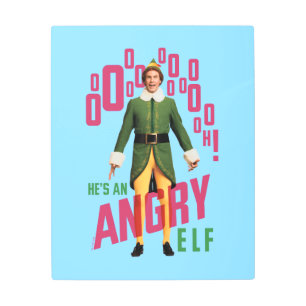 Buddy the Elf   He's an Angry Elf Metal Print