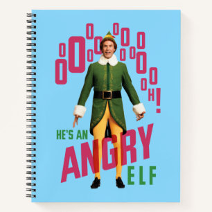 Buddy the Elf   He's an Angry Elf Notebook