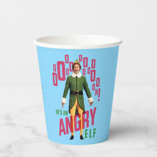 Buddy the Elf He's an Angry Elf Paper Cups