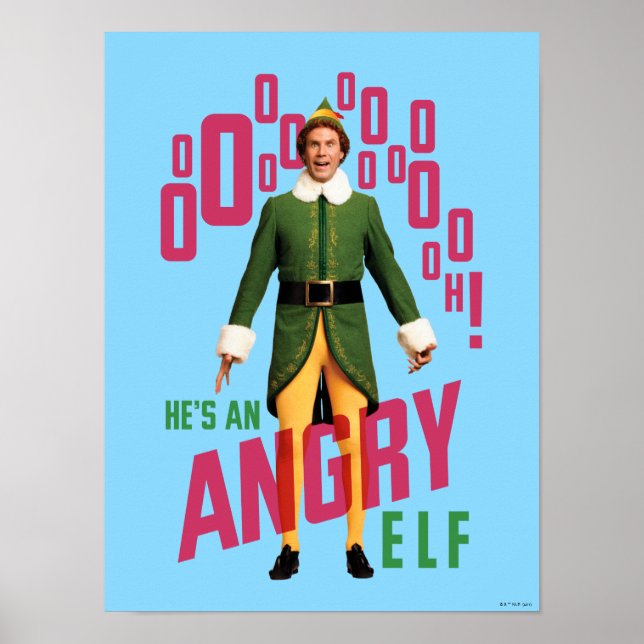 Buddy the Elf | He's an Angry Elf Poster (Front)