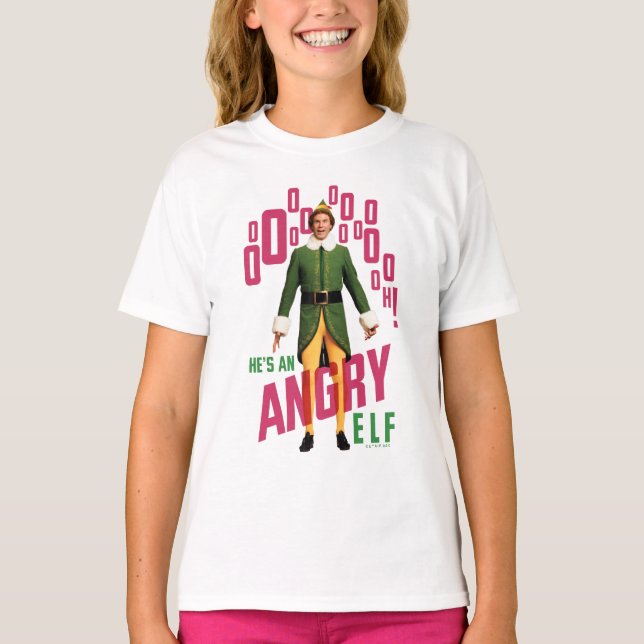 Buddy the Elf | He's an Angry Elf T-Shirt (Front)