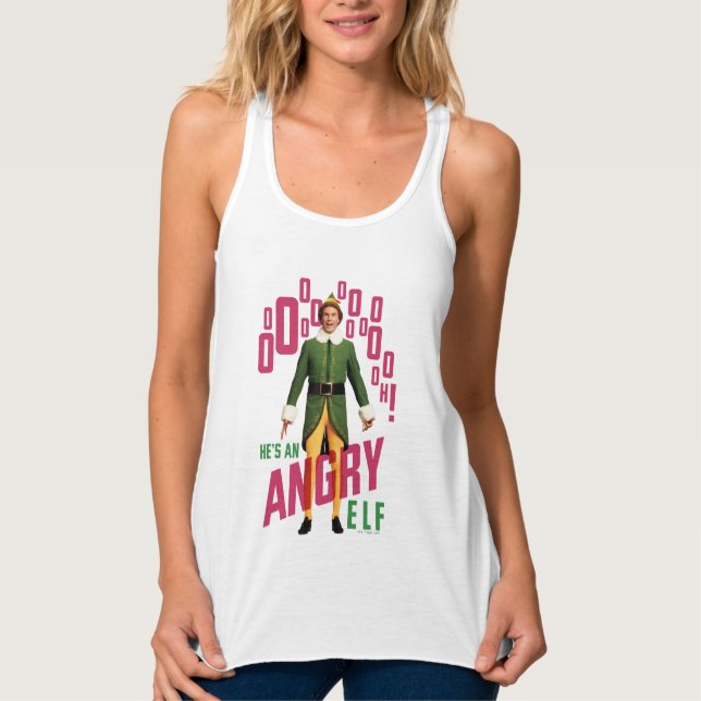 Buddy the Elf | He's an Angry Elf Tank Top (Front)