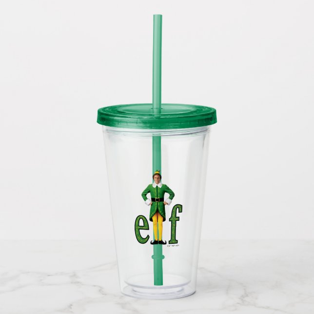 Buddy the Elf Movie Logo Acrylic Tumbler (Front)