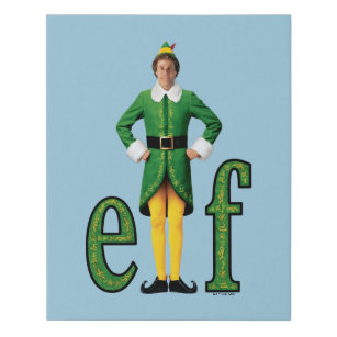 Buddy the Elf Movie Logo Faux Canvas Print