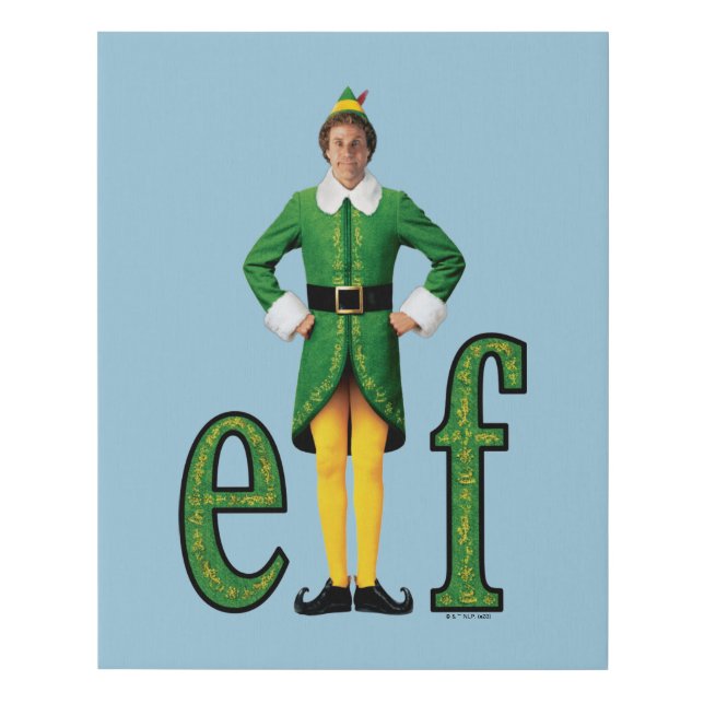Buddy the Elf Movie Logo Faux Canvas Print (Front)