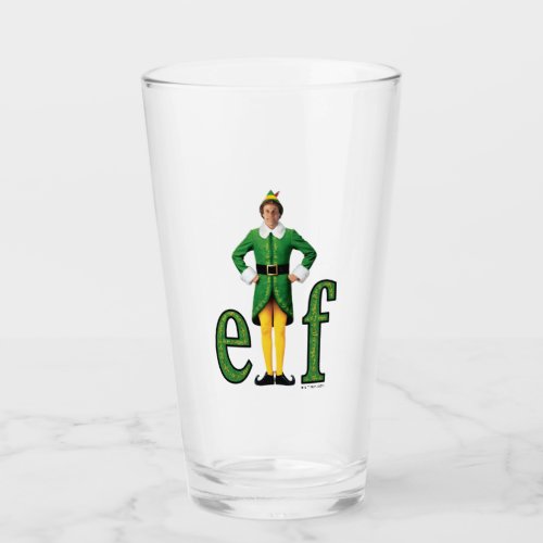 Buddy the Elf Movie Logo Glass
