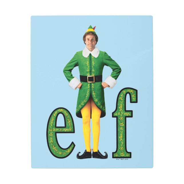 Buddy the Elf Movie Logo Metal Print (Front)