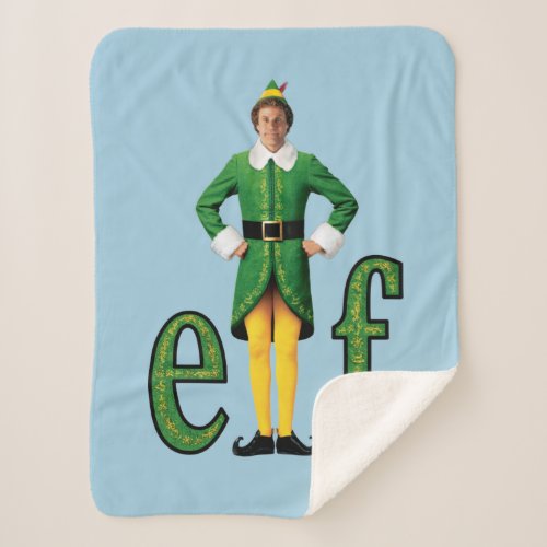 Buddy the Elf Movie Logo Sherpa Blanket