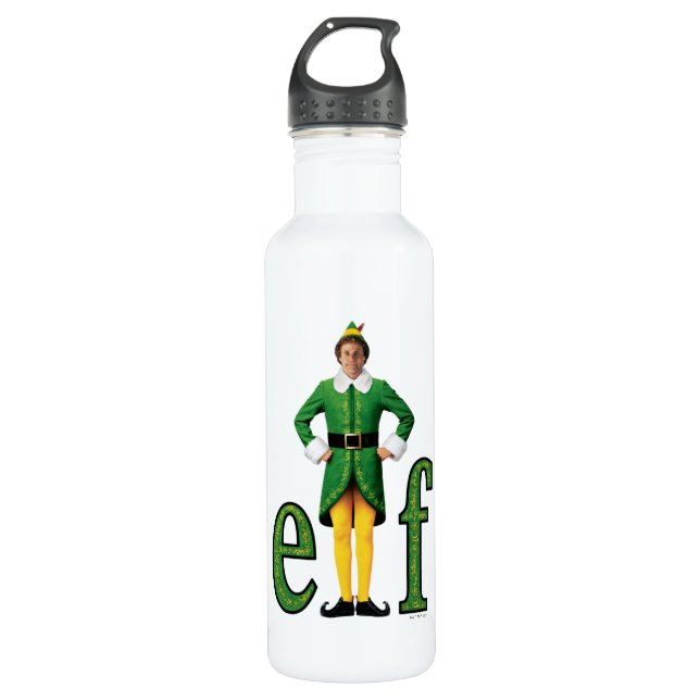 Buddy the Elf Movie Logo Stainless Steel Water Bottle (Front)