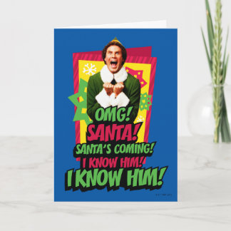 Buddy the Elf | OMG! Santa! Card