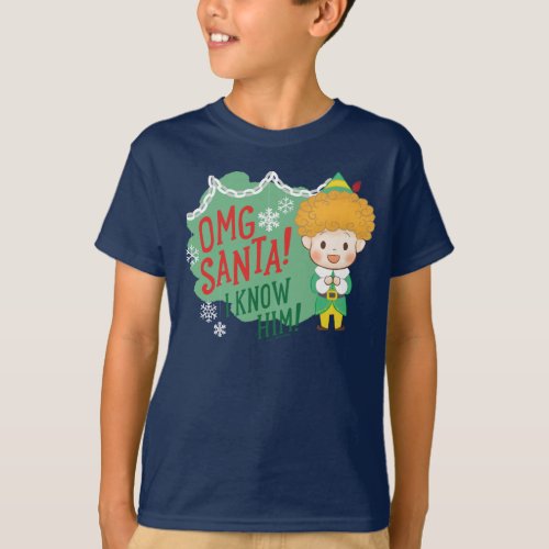 Buddy the Elf OMG Santa I Know Him T_Shirt