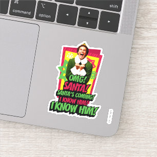 Buddy the Elf OMG! Santa! Sticker