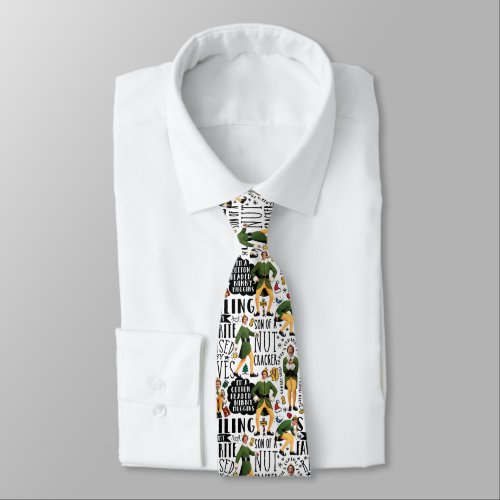 Buddy the Elf Quote Pattern Neck Tie