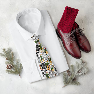 Buddy the Elf Quote Pattern Neck Tie