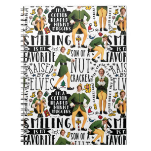 Buddy the Elf Quote Pattern Notebook