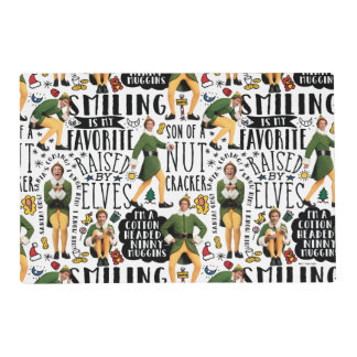 Buddy the Elf Quote Pattern Placemat