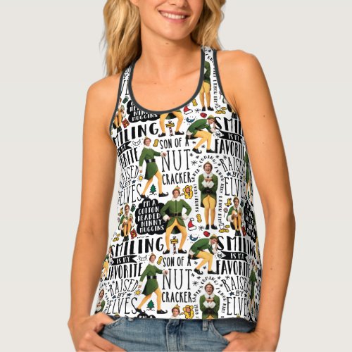 Buddy the Elf Quote Pattern Tank Top