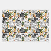 Buddy the Elf Quote Pattern Wrapping Paper Sheets (Front 3)