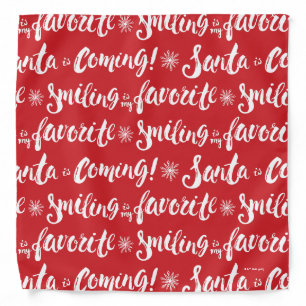 Buddy the Elf   Smiling is my Favorite Pattern Bandana