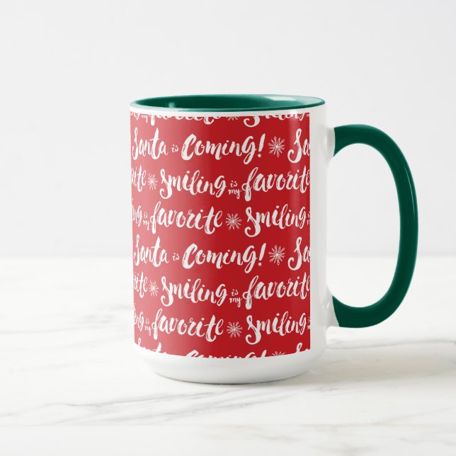Buddy the Elf | Smiling is my Favorite Pattern Mug (Right)