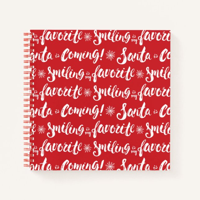 Buddy the Elf | Smiling is my Favorite Pattern Notebook (Front)