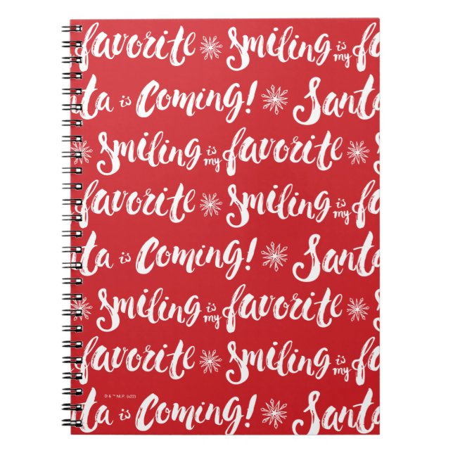 Buddy the Elf | Smiling is my Favorite Pattern Notebook (Front)
