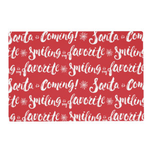 Buddy the Elf Smiling is my Favorite Pattern Placemat