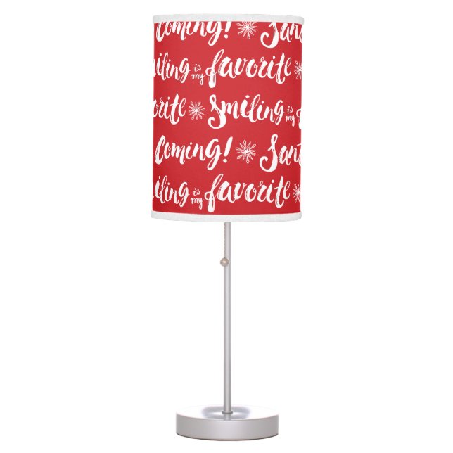 Buddy the Elf | Smiling is my Favorite Pattern Table Lamp (Front)