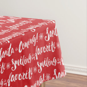Buddy the Elf   Smiling is my Favorite Pattern Tablecloth