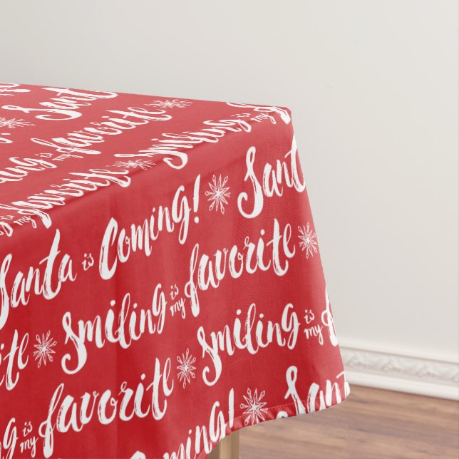 Buddy the Elf | Smiling is my Favorite Pattern Tablecloth (In Situ)