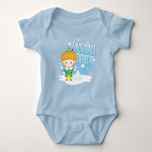 Buddy the Elf Snowball Fight Baby Bodysuit