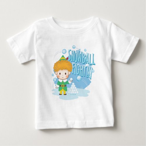 Buddy the Elf Snowball Fight Baby T_Shirt