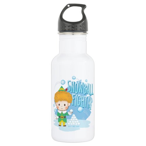 Buddy the Elf Snowball Fight Stainless Steel Water Bottle