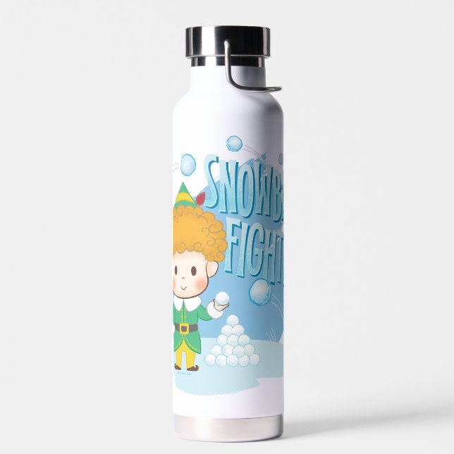 Buddy the Elf Snowball Fight! Water Bottle (Left)