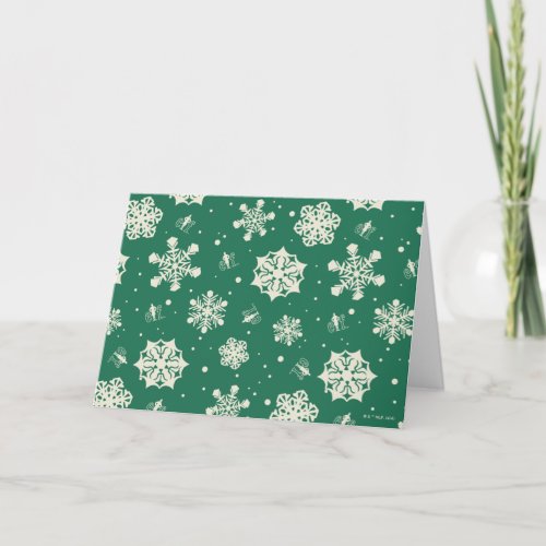 Buddy the Elf Snowflake Pattern Holiday Card