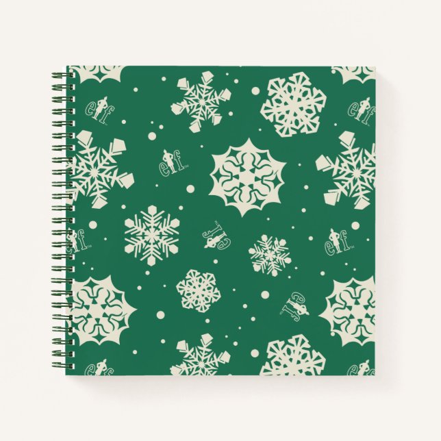 Buddy the Elf Snowflake Pattern Notebook (Front)