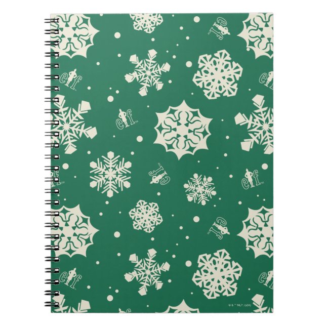 Buddy the Elf Snowflake Pattern Notebook (Front)