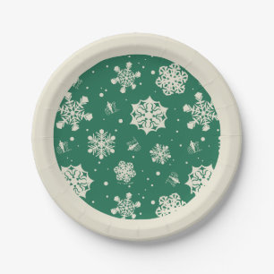Buddy the Elf Snowflake Pattern Paper Plates