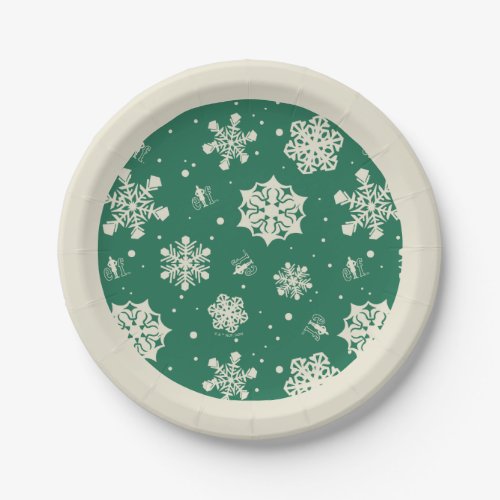 Buddy the Elf Snowflake Pattern Paper Plates