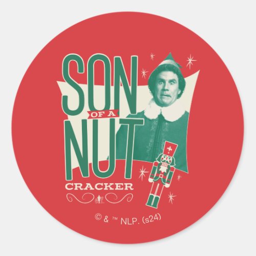 Buddy the Elf Son of a Nutcracker Classic Round Sticker