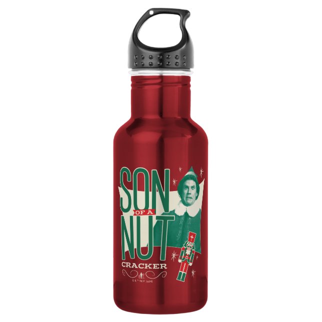 Buddy the Elf Son of a Nutcracker Stainless Steel Water Bottle (Front)