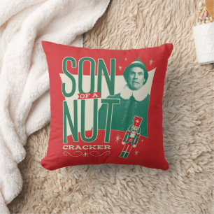 Buddy the Elf Son of a Nutcracker Throw Pillow