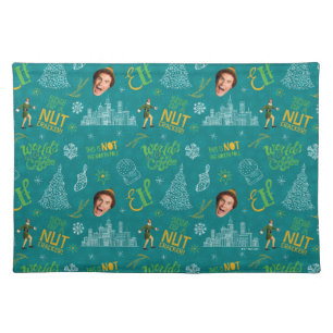 Buddy the Elf Teal Quote Pattern Cloth Placemat