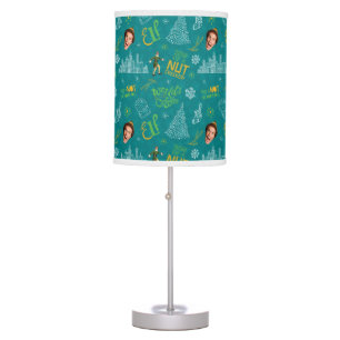 Buddy the Elf Teal Quote Pattern Table Lamp