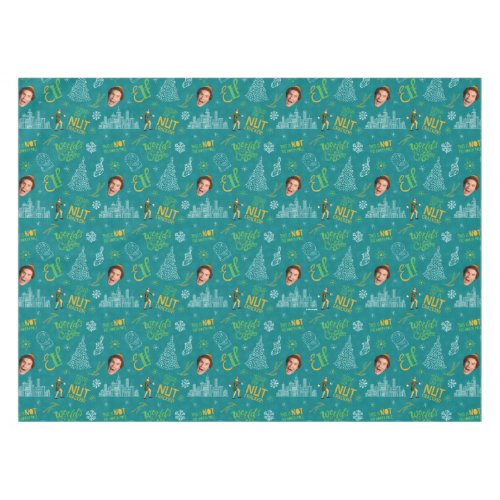 Buddy the Elf Teal Quote Pattern Tablecloth