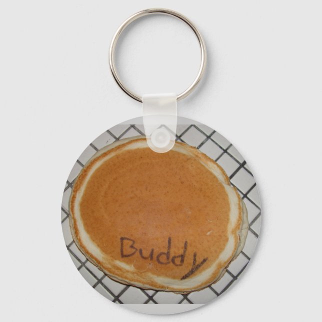Buddy the Pancake Keychain (Front)