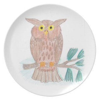 Buddy's Owl Dinner Plate